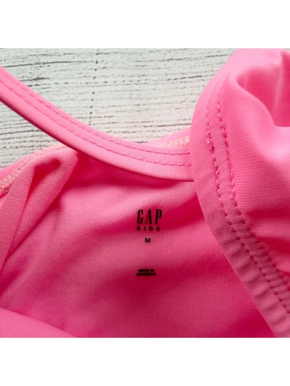 Gap Kids Mermaid Vibes Pink One Piece Swimsuit Medium 8-9